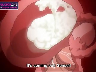 Sensei helps a young brunette get pregnant - Anime Sex